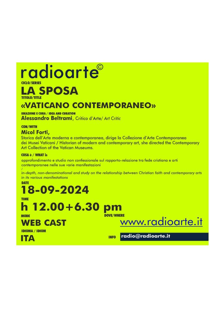 “LA SPOSA #9 Beltrami, Forti e Fusj, parlano sul tema ”VATICANO CONTEMPORANEO”/ ita